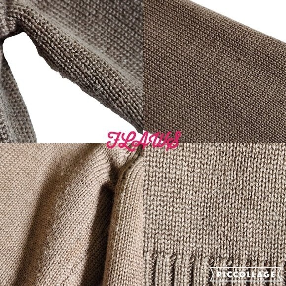 Jones New York Signature brown v neck sweater sz M - Picture 9 of 12